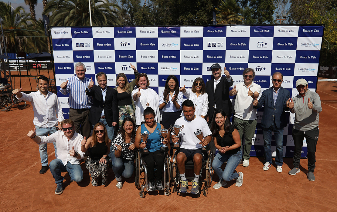 Alexander Cataldo y Macarena Cabrillana ganan el torneo de tenis en silla de ruedas Chilean Open 2022 Copa Banco de Chile