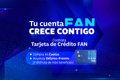 ¡Bienvenido a tu Tarjeta de Crédito FAN!