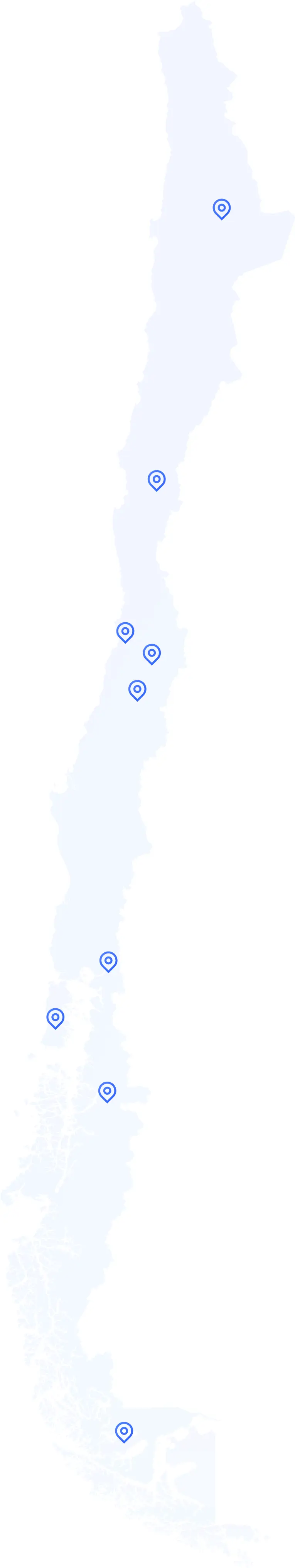 mapa de rutas para chile