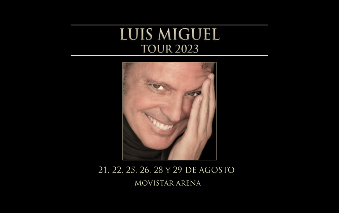 Tarjeta Inscríbete y participa por entradas al concierto de Luis Miguel Tour 2023
