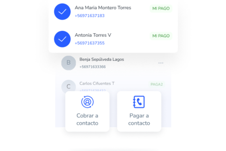 Cobra y paga a tus contactos, de manera simple y segura