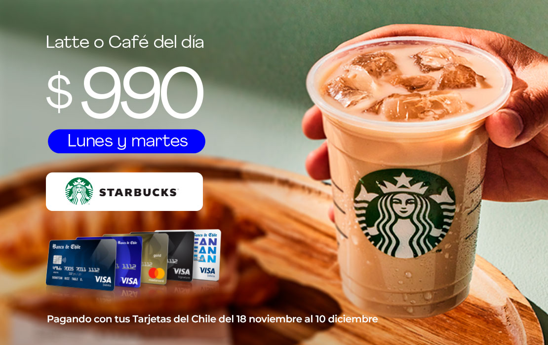 Tarjeta Banner home Starbucks 990